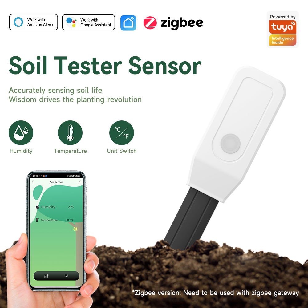 Plant Monitor - iHseno Tuya Zigbee Smart Boden Tester