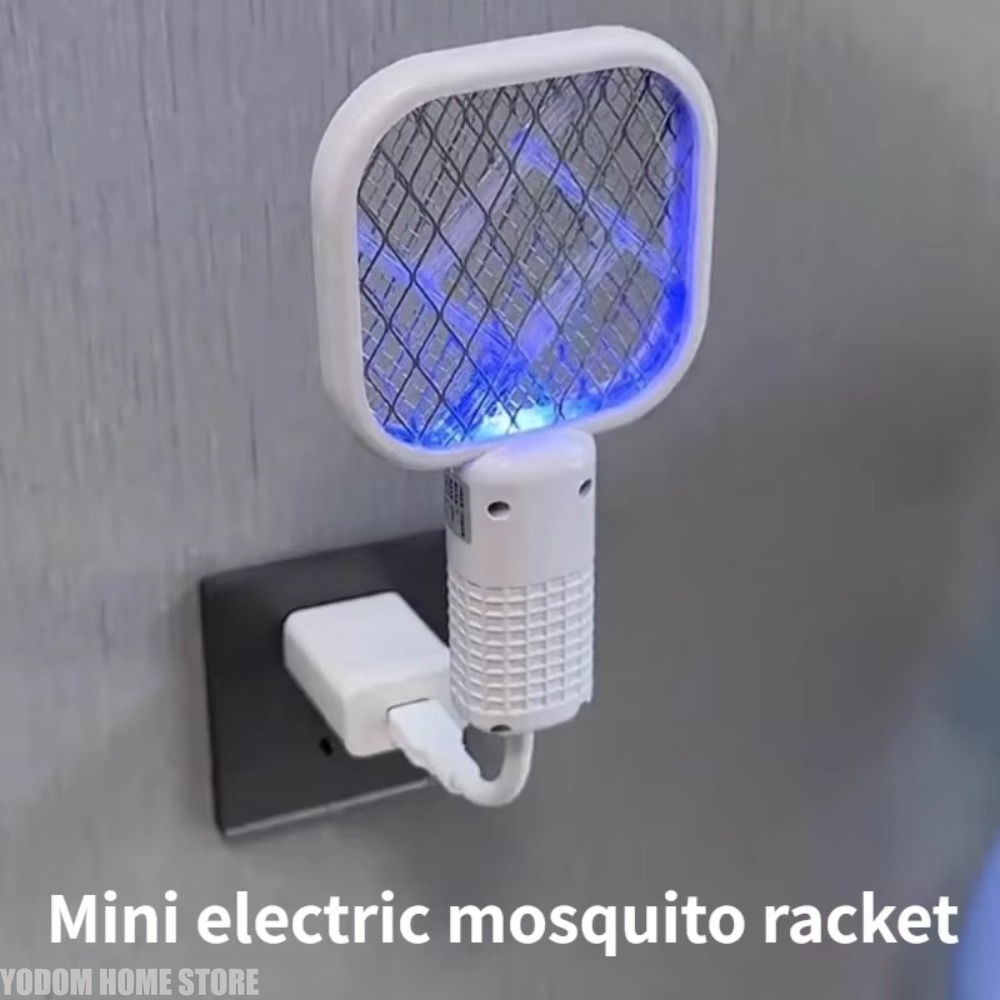 Garden Camera - 2-in-1 USB-Mückenvernichter-Lampe, elektrische Mückenschläger, lila Licht,