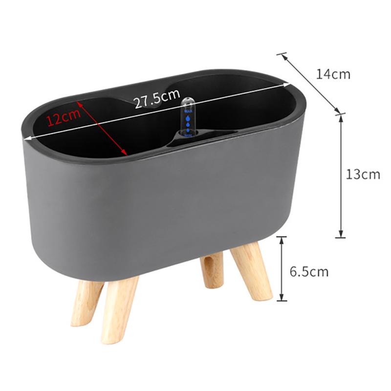 Indoor-Anlage Mit Anzeige Holz – Self Watering Planter Bewertung und Preis